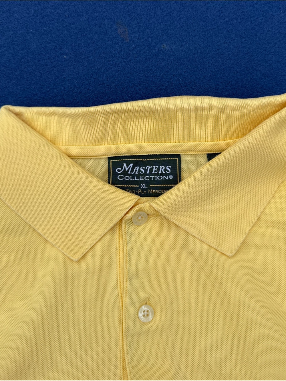Like new Masters Golf Polo Shirt Yellow XL - Picture 2 of 2